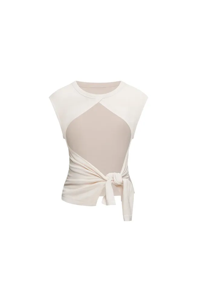 Lioness Fashion MOSS TIE TOP Porcelain Women Tops Lioness Fashion MOSS TIE TOP Porcelain Women Tops