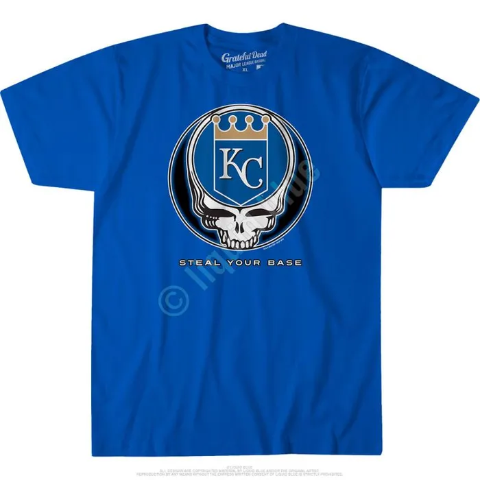 Liquid Blue Athletic TShirt Men Kansas City Royals Steal Your Base Blue Athletic TShirt Liquid Blue Athletic TShirt Men Kansas City Royals Steal Your Base Blue Athletic TShirt