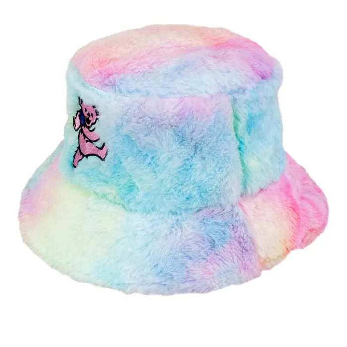 Liquid Blue Hats Accessories Pink Bear Soft Bucket Hat