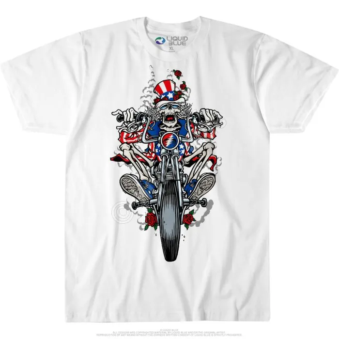 Liquid Blue TShirt Men Moto Sam Custom TShirt
