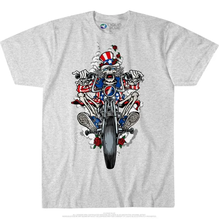 Liquid Blue TShirt Men Moto Sam Custom TShirt
