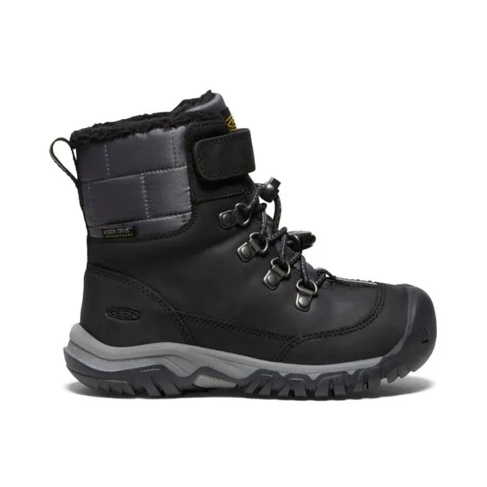 Little Kids039 Kanibou Waterproof Black Leather Tall Boot Kids KEEN Playground
