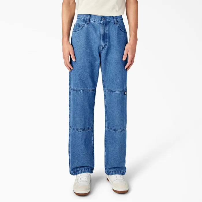 Loose Fit Double Knee Jeans Stonewashed Vintage Blue Stonewashed Vintage Blue wvb Men Dickies Double Knee Loose Fit Double Knee Jeans Stonewashed Vintage Blue Stonewashed Vintage Blue wvb Men Dickies Double Knee