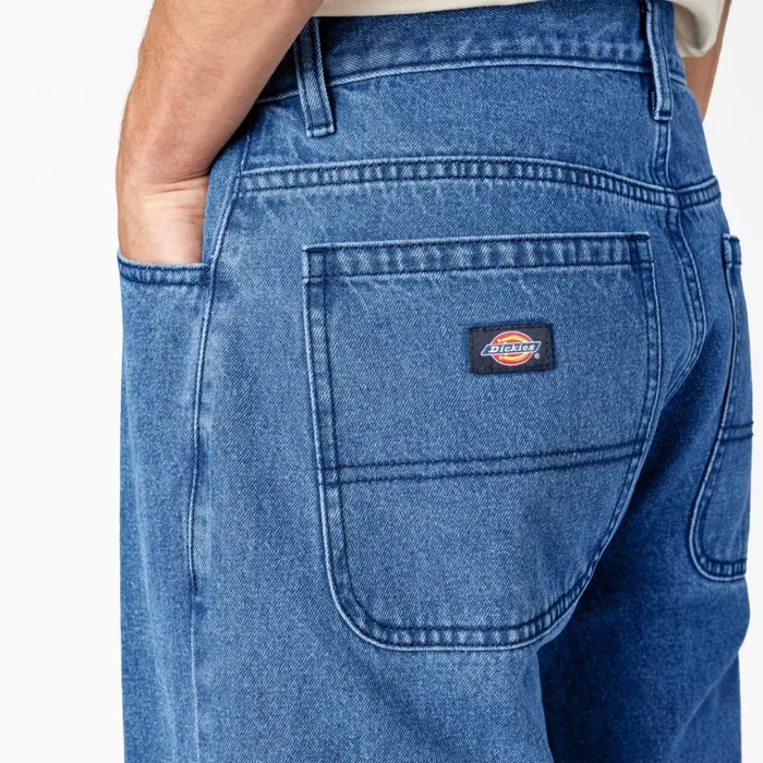 Loose Fit Double Knee Jeans Stonewashed Vintage Blue Stonewashed Vintage Blue wvb Men Dickies Double Knee Loose Fit Double Knee Jeans Stonewashed Vintage Blue Stonewashed Vintage Blue wvb Men Dickies Double Knee