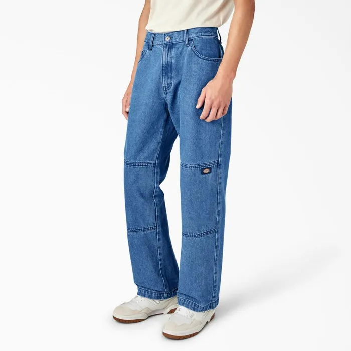 Loose Fit Double Knee Jeans Stonewashed Vintage Blue Stonewashed Vintage Blue wvb Men Dickies Double Knee Loose Fit Double Knee Jeans Stonewashed Vintage Blue Stonewashed Vintage Blue wvb Men Dickies Double Knee