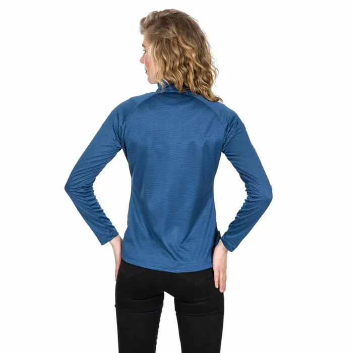 Lopez 12 Zip Fleece Navy Marl Women Trespass Fleece