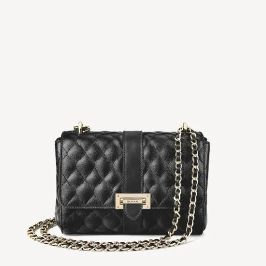 Lottie Bag Black Quilted Kaviar Women Aspinal Of London Shoulder