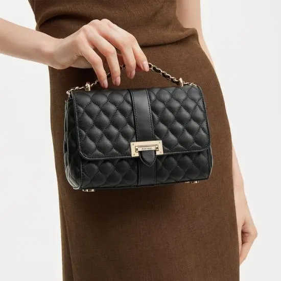 Lottie Bag Black Quilted Kaviar Women Aspinal Of London Shoulder