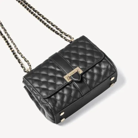 Lottie Bag Black Quilted Kaviar Women Aspinal Of London Shoulder