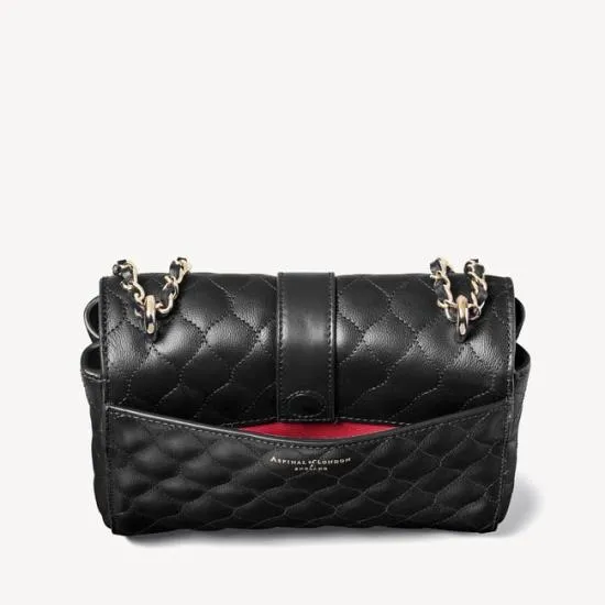Lottie Bag Black Quilted Kaviar Women Aspinal Of London Shoulder