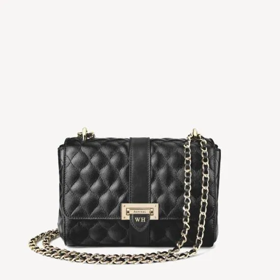 Lottie Bag Black Quilted Kaviar Women Aspinal Of London Shoulder