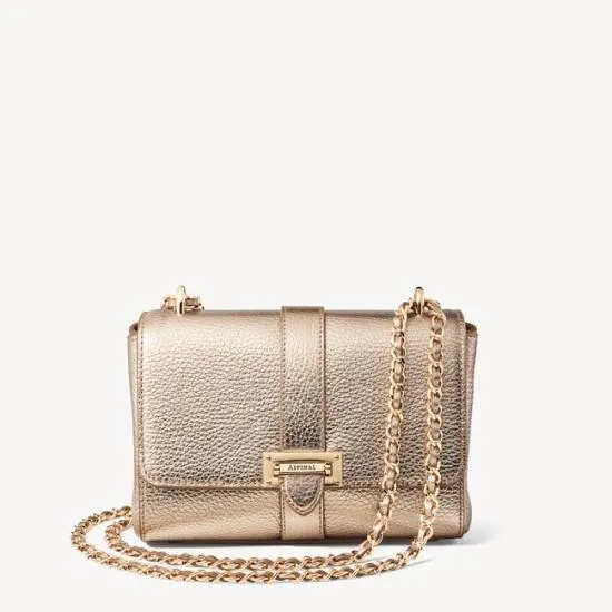 Lottie Bag Champagne Pebble Women Aspinal Of London Shoulder