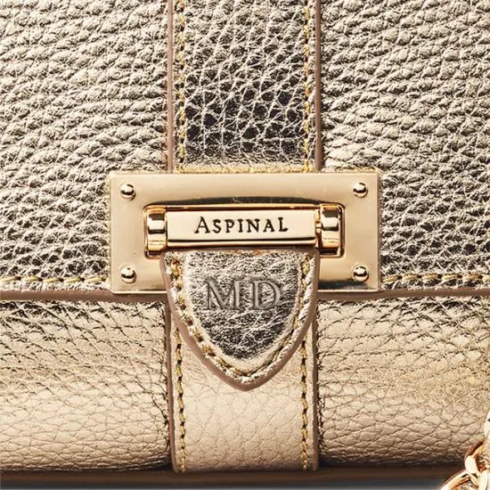 Lottie Bag Champagne Pebble Women Aspinal Of London Shoulder