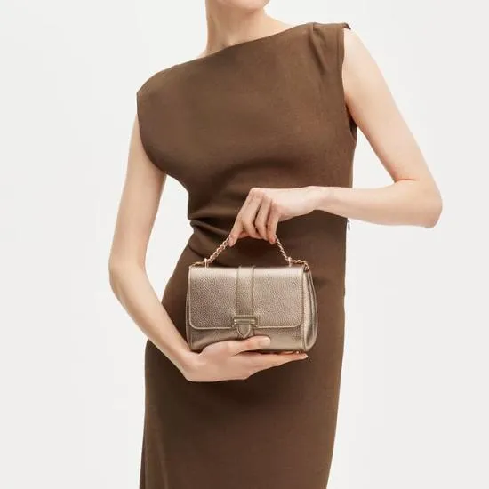 Lottie Bag Champagne Pebble Women Aspinal Of London Shoulder