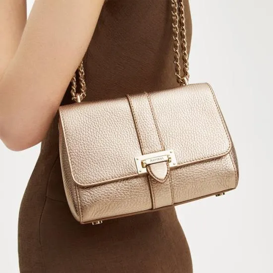 Lottie Bag Champagne Pebble Women Aspinal Of London Shoulder