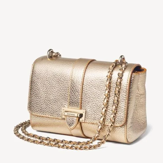 Lottie Bag Champagne Pebble Women Aspinal Of London Shoulder