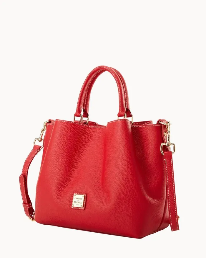 Lucca Leather Barlow Red Women Dooney and Bourke Satchels