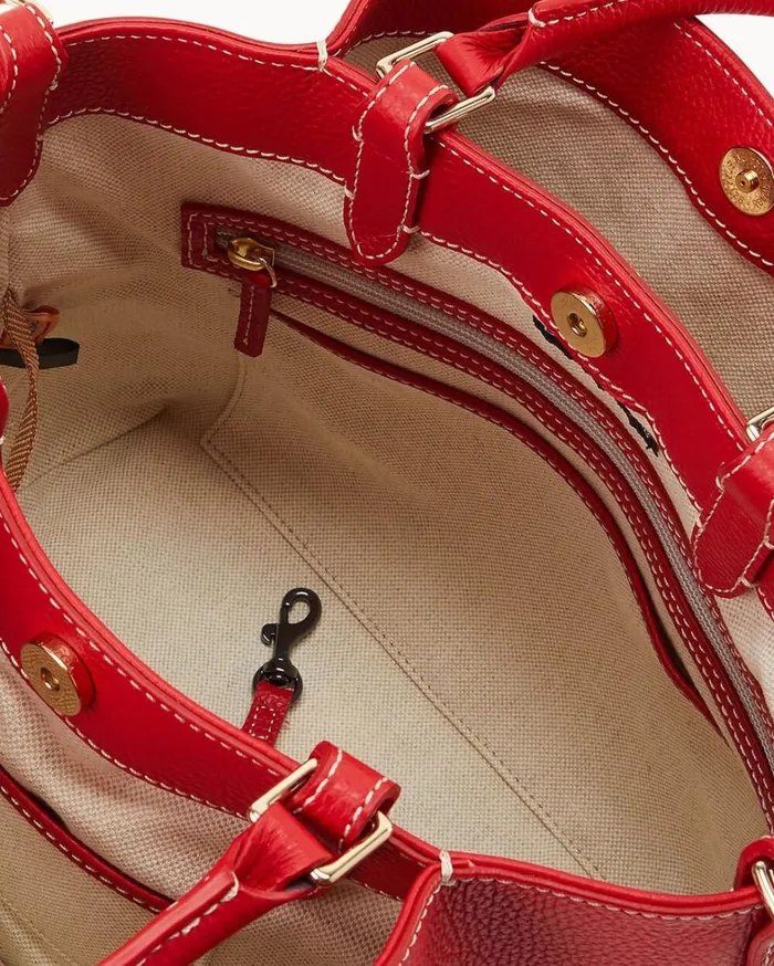 Lucca Leather Barlow Red Women Dooney and Bourke Satchels