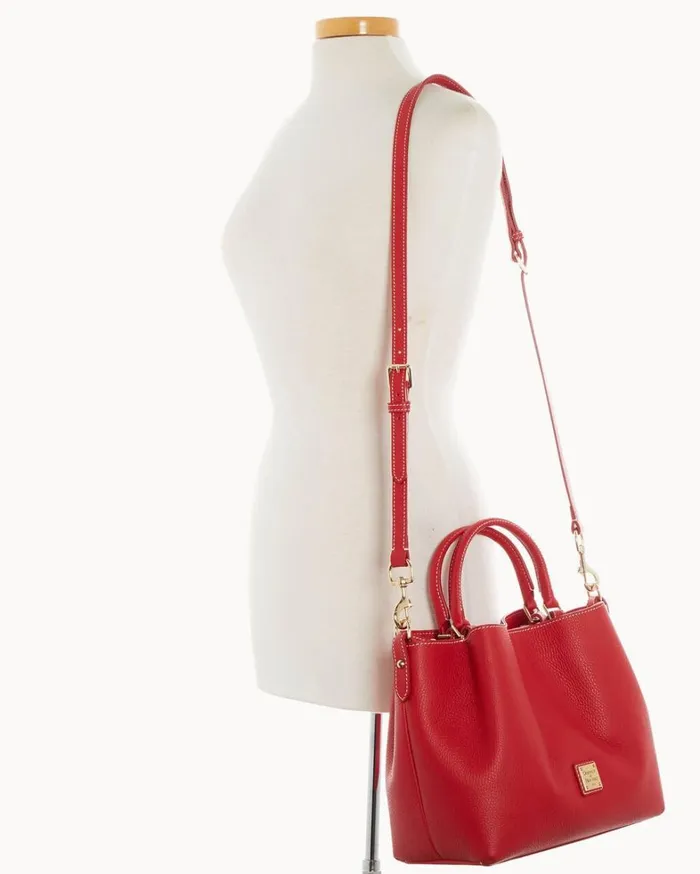 Lucca Leather Barlow Red Women Dooney and Bourke Satchels