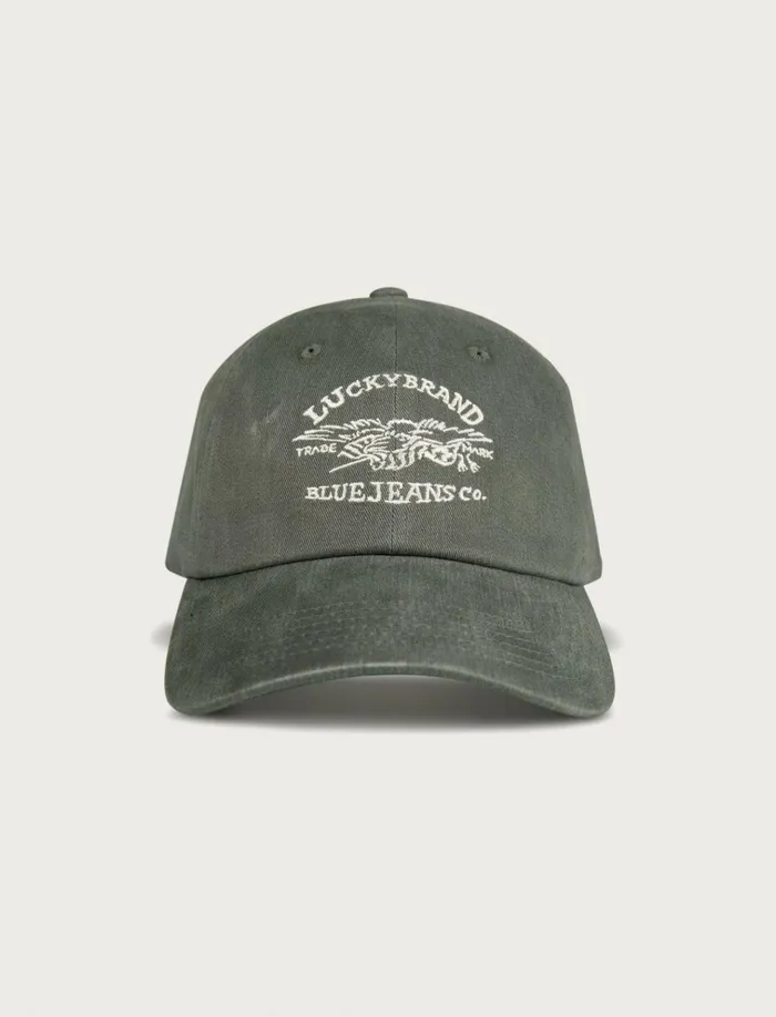 Lucky Blue Jeans Co Emb Dad Hat Bright Green Men Lucky Brand Hats