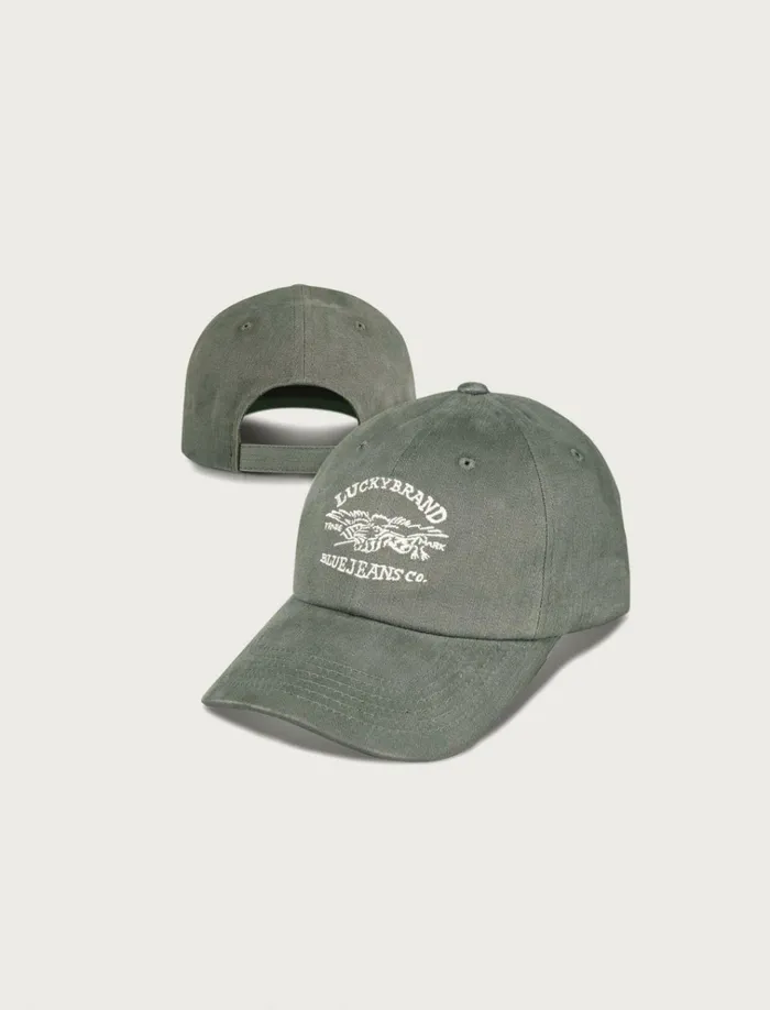Lucky Blue Jeans Co Emb Dad Hat Bright Green Men Lucky Brand Hats