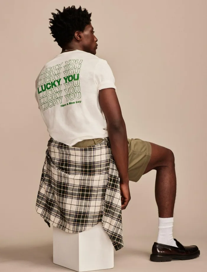 Lucky You Marshmallow Men Lucky Brand Graphic Tees