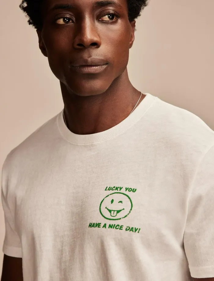 Lucky You Marshmallow Men Lucky Brand Graphic Tees