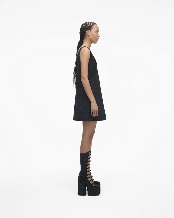 Marc Jacobs Boots Women The Rhinestone Kiki KneeHigh Boot Blackblack