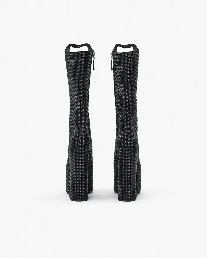 Marc Jacobs Boots Women The Rhinestone Kiki KneeHigh Boot Blackblack
