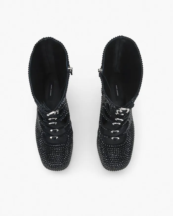 Marc Jacobs Boots Women The Rhinestone Kiki KneeHigh Boot Blackblack