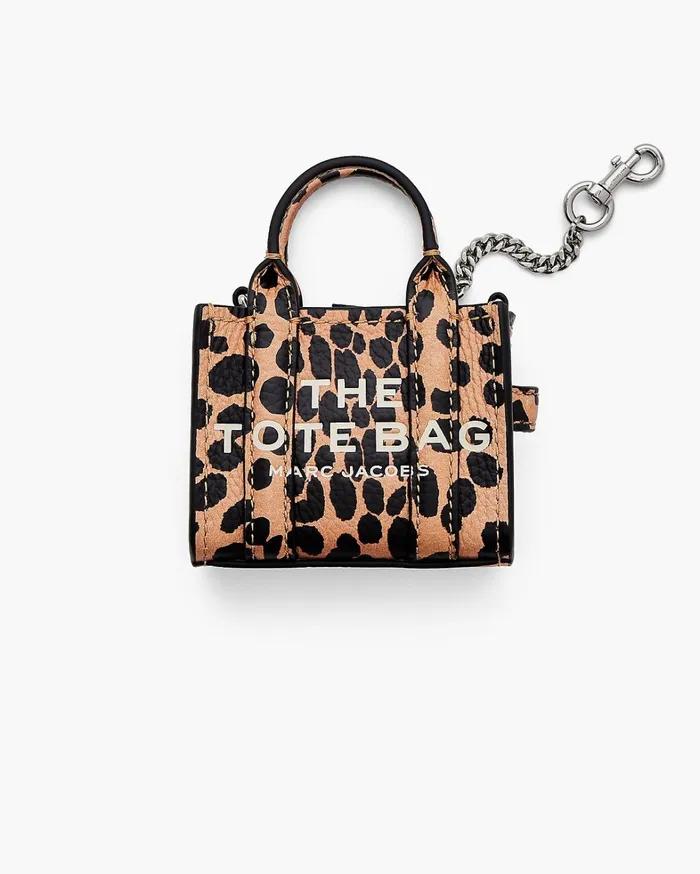 Marc Jacobs Charms Women The Cheetah Nano Tote Charm Black Multi