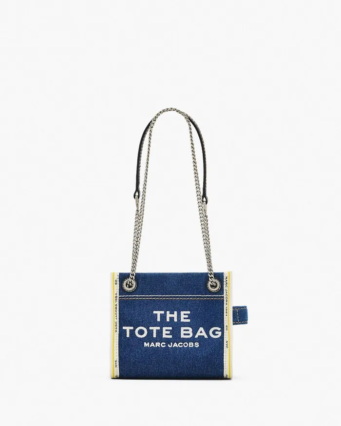 Marc Jacobs Crossbody Bags Women The Denim Chain Crossbody Tote Bag Dark Wash Marc Jacobs Crossbody Bags Women The Denim Chain Crossbody Tote Bag Dark Wash