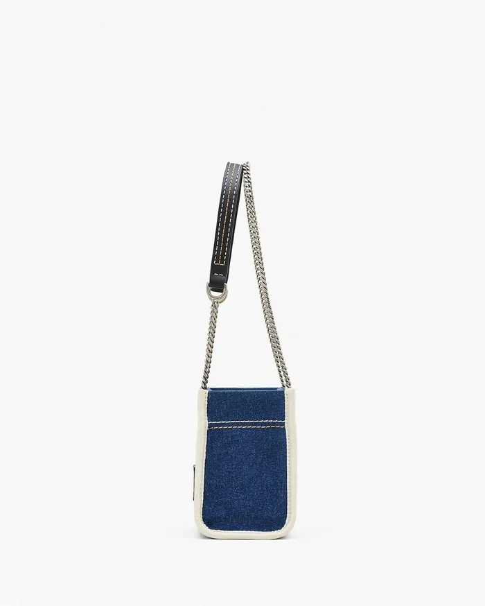 Marc Jacobs Crossbody Bags Women The Denim Chain Crossbody Tote Bag Dark Wash