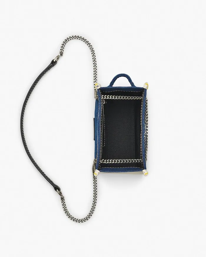 Marc Jacobs Crossbody Bags Women The Denim Chain Crossbody Tote Bag Dark Wash