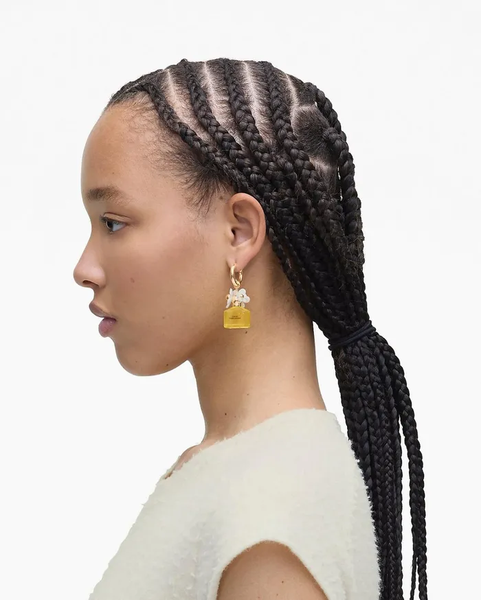 Marc Jacobs Earrings Women Mini Icon Daisy Earrings Goldyellow Multi