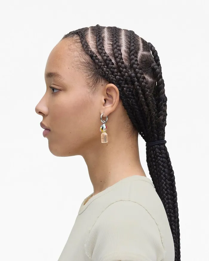 Marc Jacobs Earrings Women Mini Icon Perfect Earrings Silverpink Multi