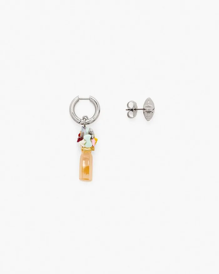 Marc Jacobs Earrings Women Mini Icon Perfect Earrings Silverpink Multi
