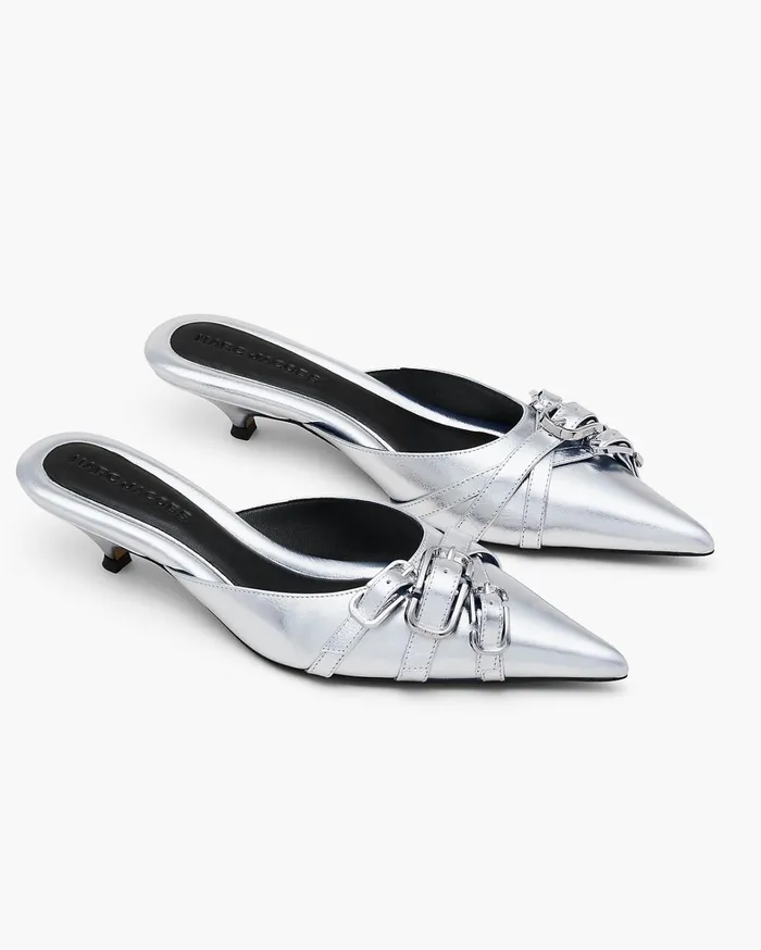Marc Jacobs Heels Women The Emma Kitten Heel Silver
