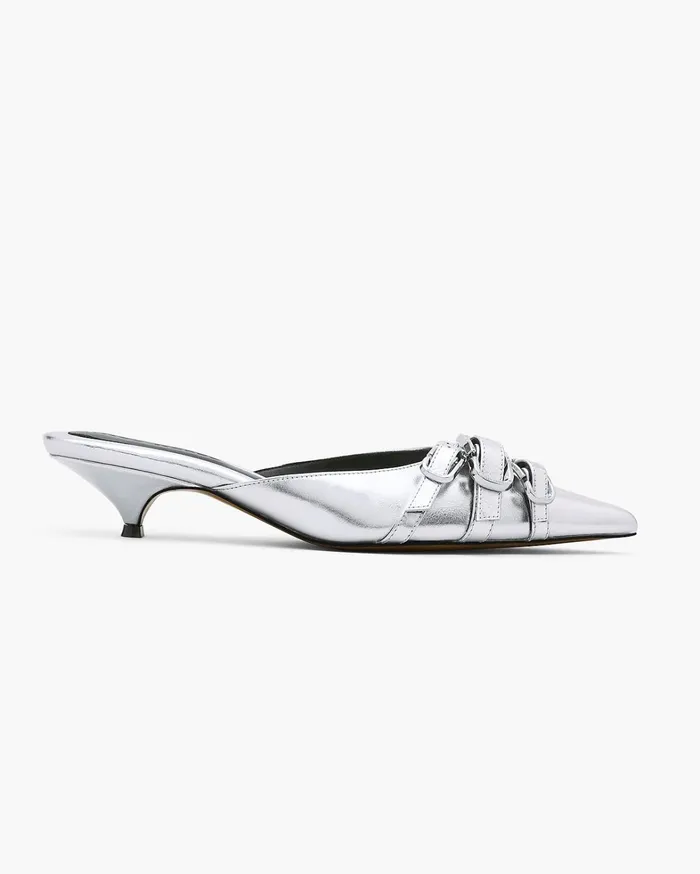 Marc Jacobs Heels Women The Emma Kitten Heel Silver