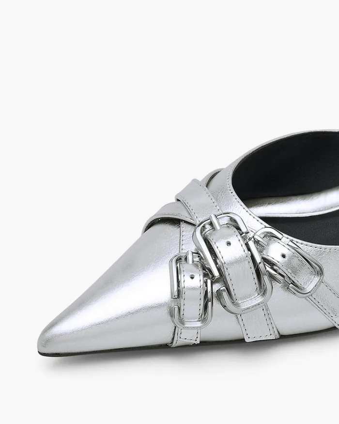 Marc Jacobs Heels Women The Emma Kitten Heel Silver