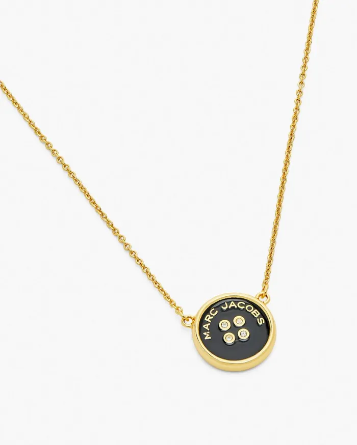 Marc Jacobs Necklaces Women The Button Pendant Necklace Goldblack