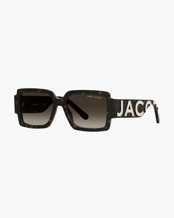 Marc Jacobs Sunglasses Women The Bold Logo Square Sunglasses Havana