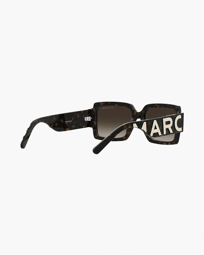 Marc Jacobs Sunglasses Women The Bold Logo Square Sunglasses Havana