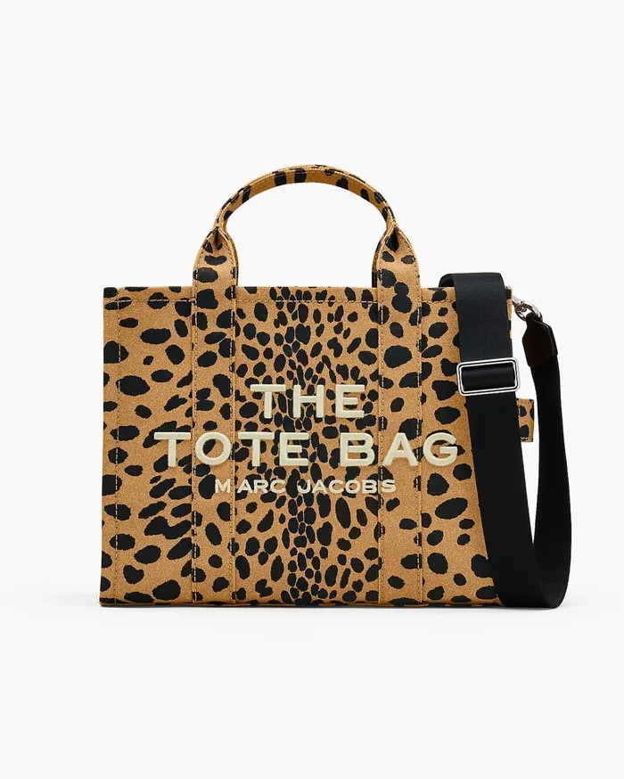 Marc Jacobs The Tote Bag Women The Cheetah Canvas Medium Tote Bag Black Multi