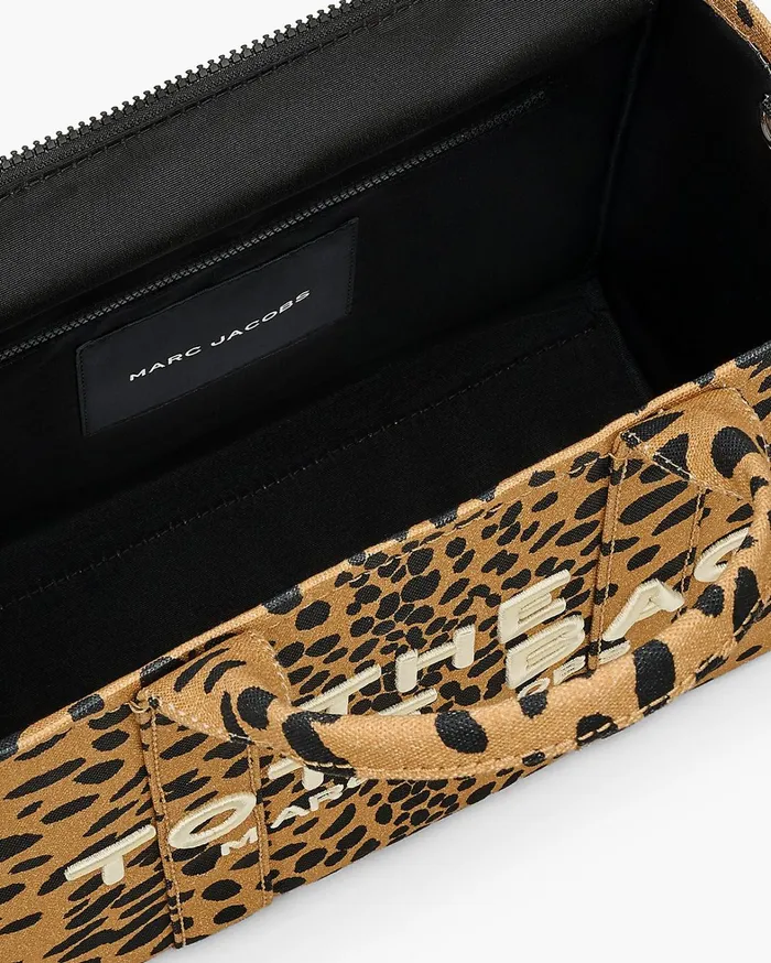 Marc Jacobs The Tote Bag Women The Cheetah Canvas Medium Tote Bag Black Multi