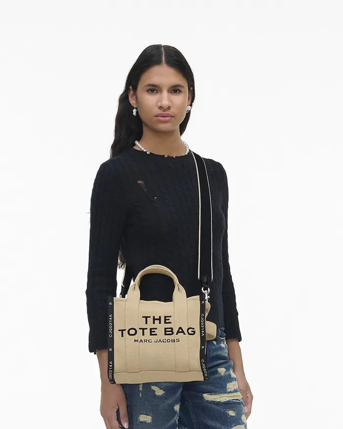 Marc Jacobs The Tote Bag Women The Jacquard Small Tote Bag Warm Sand