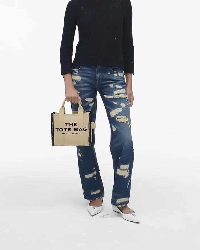 Marc Jacobs The Tote Bag Women The Jacquard Small Tote Bag Warm Sand