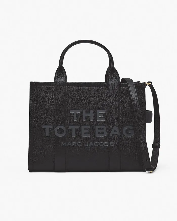 Marc Jacobs The Tote Bag Women The Leather Medium Tote Bag Black