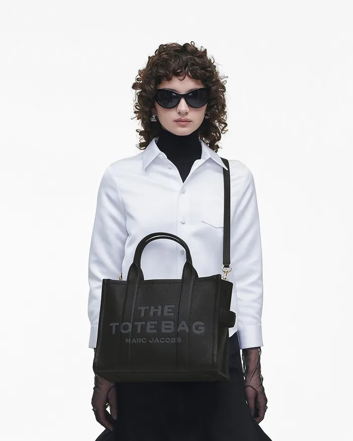 Marc Jacobs The Tote Bag Women The Leather Medium Tote Bag Black