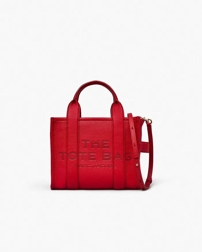 Marc Jacobs The Tote Bag Women The Leather Small Tote Bag True Red